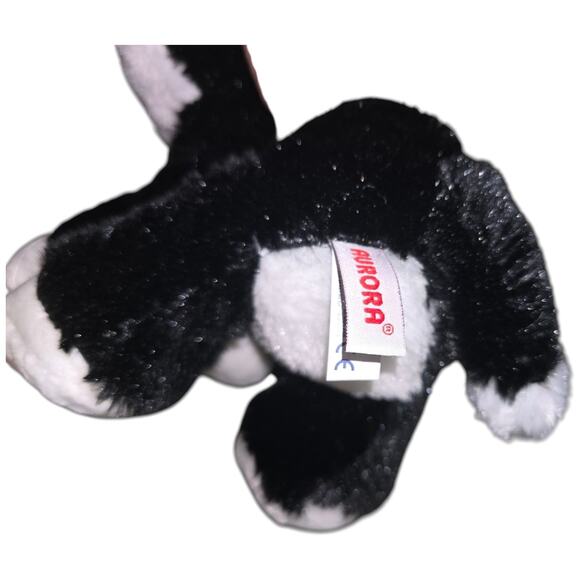 Aurora World Dreamy Eyes Plush Clarence black white cat 10" Stuffed Toy Kitten - Picture 7 of 8